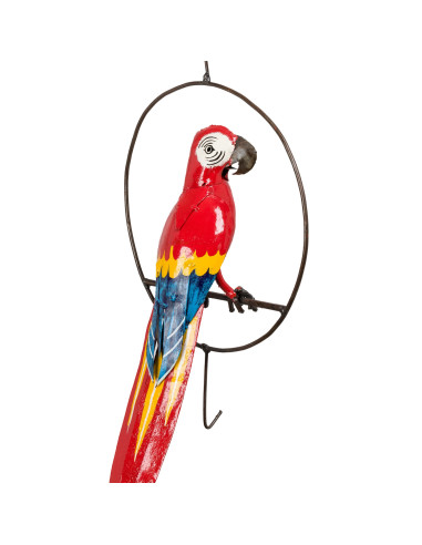 Cercle Perroquet Ara Rouge deco jardin