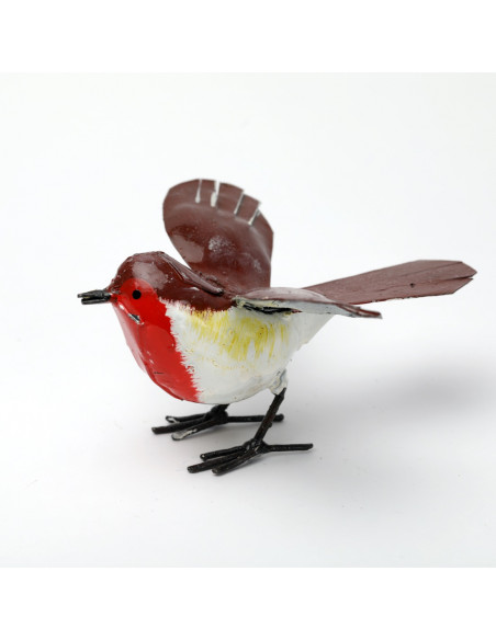 Rouge Gorge en métal peint - Décoration deco jardin Rouge Gorge en métal peint - Décoration deco jardin