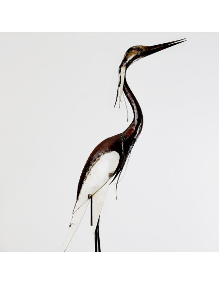 Héron blanc - 110 cm-Héron et grands oiseaux