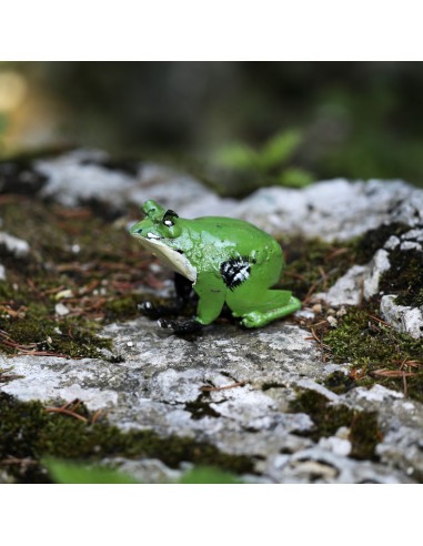 Grenouille en métal recyclé-Animaux sur pattes