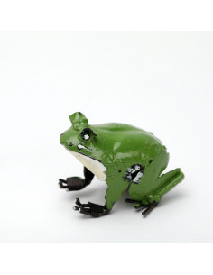 Grenouille en métal recyclé deco jardin 2