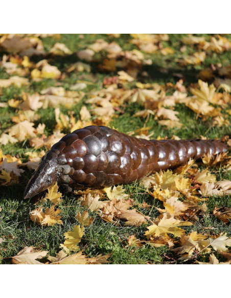 Pangolin pièce unique en métal recyclé deco jardin Pangolin pièce unique en métal recyclé deco jardin