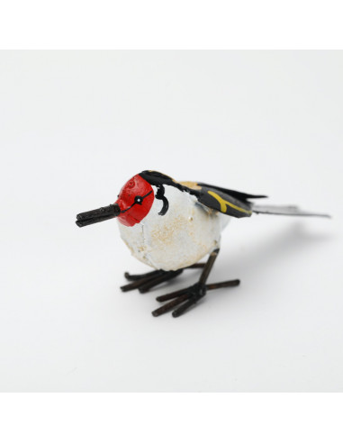 Extérieur Rustique Chardonneret Finch Oiseau Faune Jardin Piquet Jardin Art  Cour Art Fleur Lit Métal Rouillé Jardin Idée Cadeau -  France