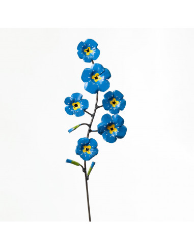 Tuteur fleurs de Myosotis en métal recyclé-Tuteurs fleurs