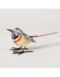 Gorge Bleue à miroir en métal recyclé - Déco Jardin deco jardin