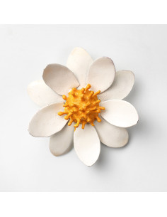 Fleur de Marguerite murale - métal recyclé deco jardin